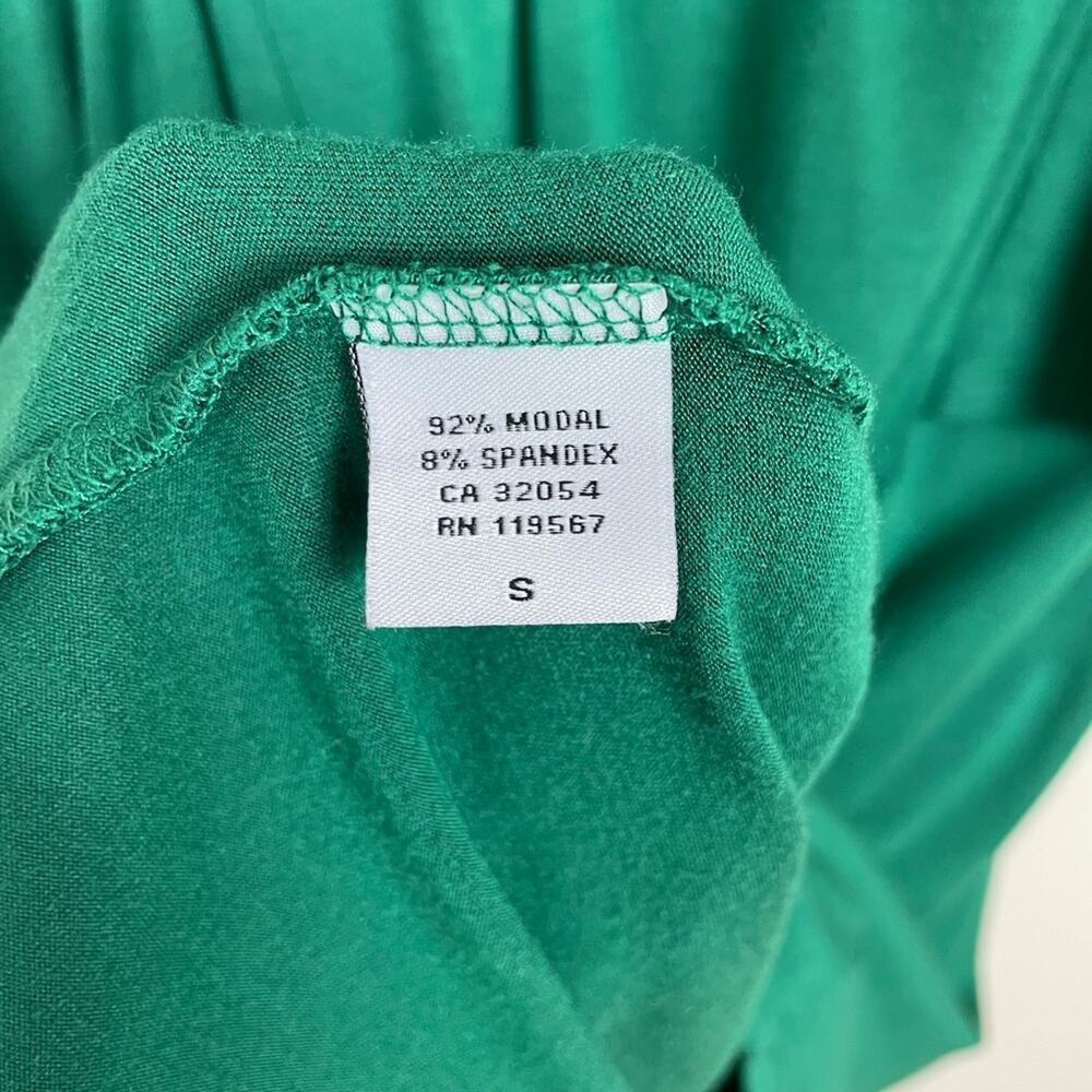 RACHEL PALLY Modal Peplum Midi Dress Green Women's Small - Picture 8 of 9